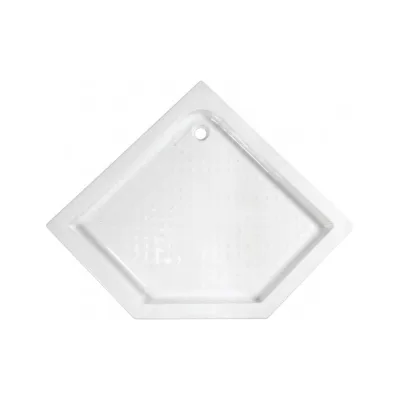 Поддон акриловый EvaGold ABS12 100х100х15 трапеция (с сифоном) EG230001