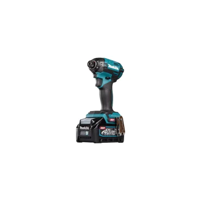 Шуруповерт ударный аккумуляторный Makita XGT BL 40В 1/4 220 Нм 4 рег. удара +  6 спец. Режимов, 2х2,5 Ач АКБ быстрое ЗУ Makpac 2 TD002GD201