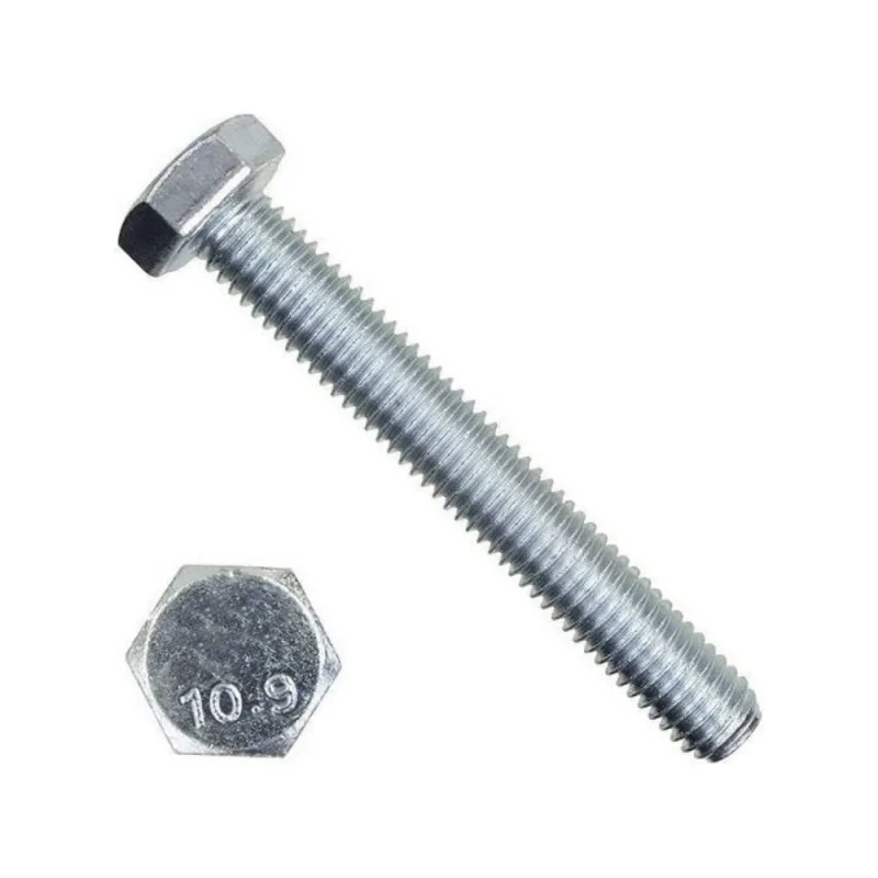 Болт Море-Метизов DIN 933 класс прочности 10.9 цинк, М12x50 мм, 10 шт BOLT933109CМ125010М