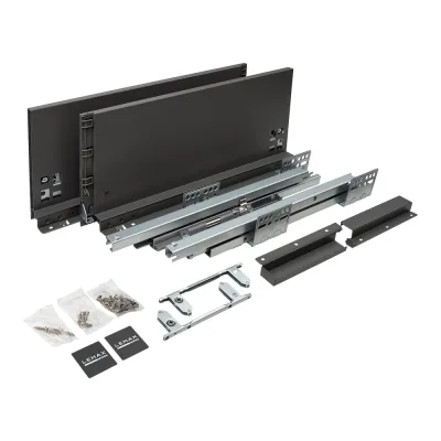 Комплект системы выдвижения Lemax PROF Lembox, H=167, L=400 мм, серый Lembox-167-400-GR-S