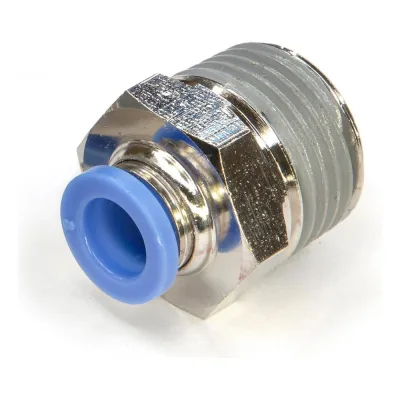 Фитинг BlackWeld Pegas металлический, 8мм, наружная резьба 1/2" 5218bw