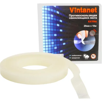Противоскользящая лента VINTANET прозрачная Extra, 20 мм х 10 м 663LСR-10