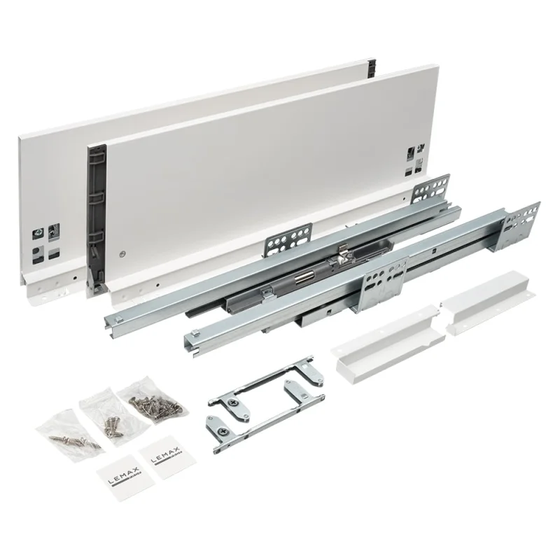 Комплект системы выдвижения Lemax PROF Lembox, H=167, L=500 мм, белый Lembox-167-500-WT-S