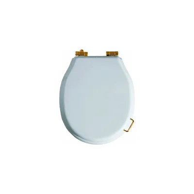 Сиденье из полиэстера SIMAS LANTE петли бронза, Soft Close LA 007 bronzo