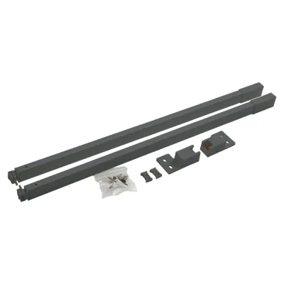 Комплект прямоугольных рейлингов для lembox-s Lemax PROF 500 мм, серый Lembox-R-500-GR-S