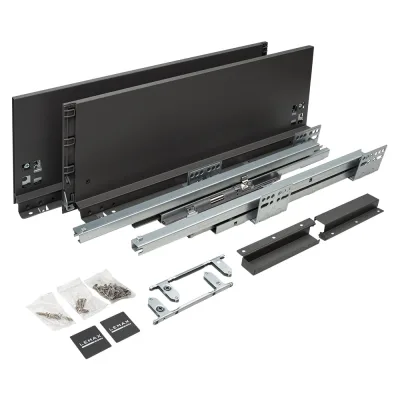 Комплект системы выдвижения Lemax PROF Lembox, H=167, L=500 мм, серый Lembox-167-500-GR-S