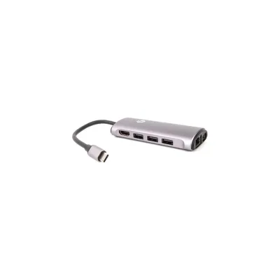 ΠΠ°Π±Π΅Π»Ρ-Π°Π΄Π°ΠΏΡΠ΅Ρ VCOM USB3.1 Type-C/M - HDMI 4K*60Hz +3USB 3.0+RJ45+TF+SD+PD charging CU463