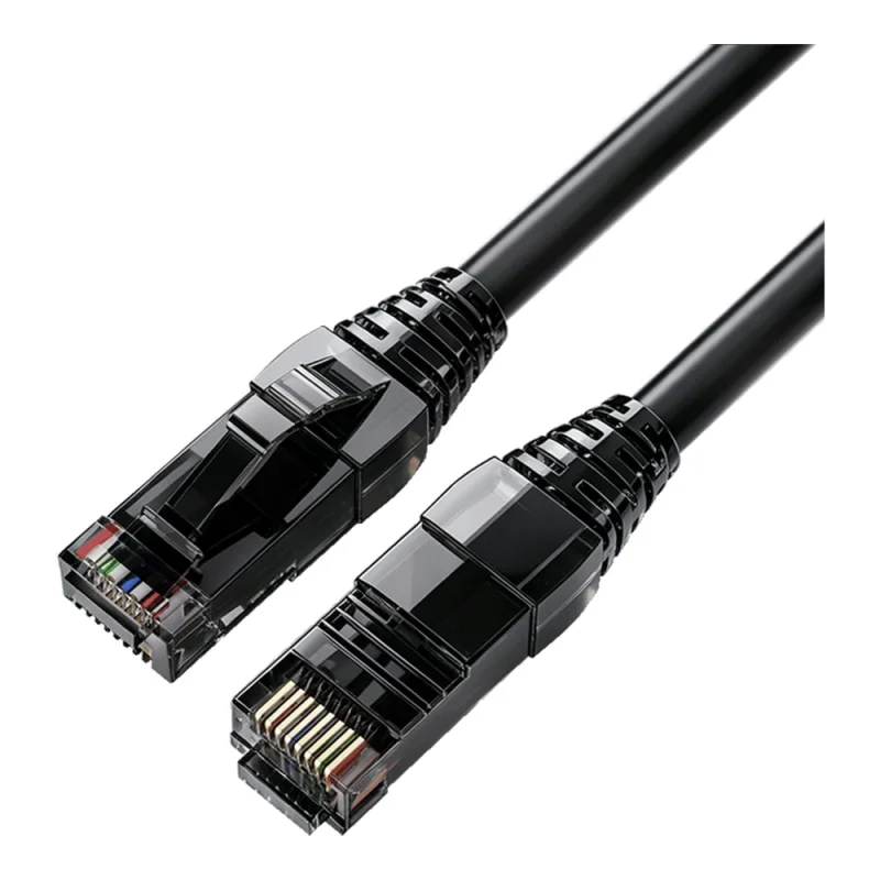 Кабель патч-корд Filum U/UTP 5e кат. 0.3м FL-PC-U5E-0.3-LSZH-BK 24AWG (7х0.20 мм), чистая медь, LSZH, черный 00-01276420