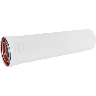 Удлинитель дымохода традиционный коаксиальный STOUT SCR-8125-700250 D80(п-м)/125(п-м) PEE9H4MMBMJA2T