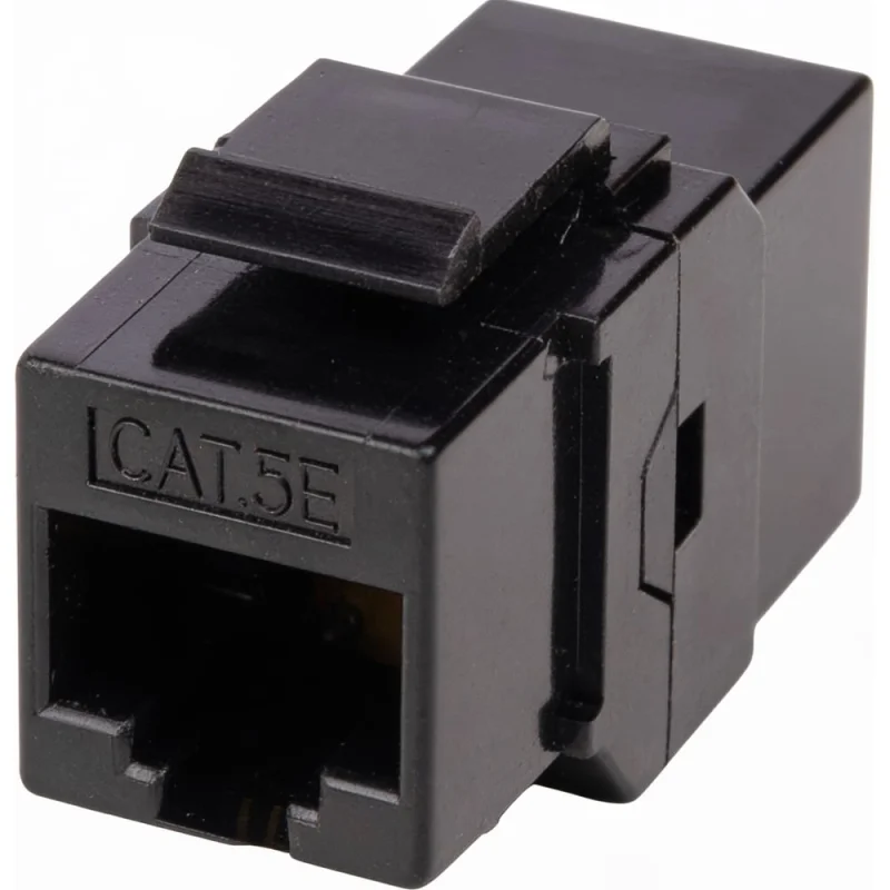 Адаптер проходной Filum FL-KJ-U5E-RJ45-RJ45-BK формата Keystone, RJ45-RJ45, Cat 5e, неэкранированный, черный 00-01293244