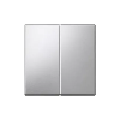 Клавиши для 2-клавишного выключателя Systeme Electric ARTGALLERY алюминий GAL880351