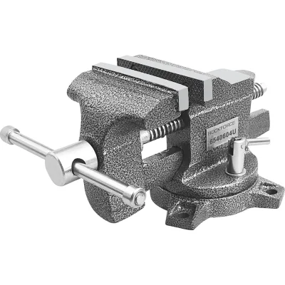 Тиски стальные поворотные с наковальней Rockforce 100мм (4) RF-6540604U(68333)