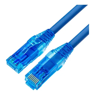 Кабель патч-корд Filum U/UTP 6a кат. 0.3м FL-PC-U6A-0.3-LSZH-BL 24AWG (7х0.20 мм), чистая медь, LSZH, синий 00-01276498