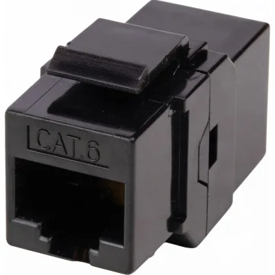 Адаптер проходной Filum FL-KJ-U6-RJ45-RJ45-BK формата Keystone, RJ45-RJ45, Cat 6, неэкранированный, черный 00-01293245
