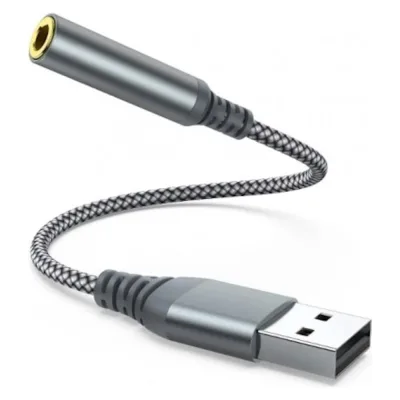 Кабель-адаптер USB KS-is Type A в AUX премиум KS-898P