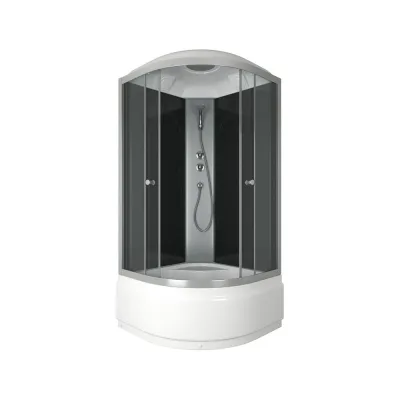 Душевая кабина Bauedge с высоким поддоном BAU Dream 90x90x215, прозрачное закаленное стекло, белая SB0009