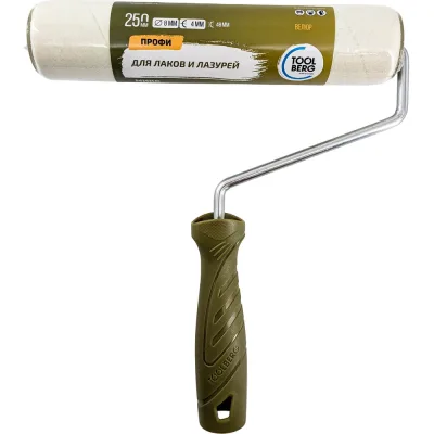 Валик с ручкой Toolberg Микс-Профи, велюр 4/250/48мм, D8мм ЛА-00003733