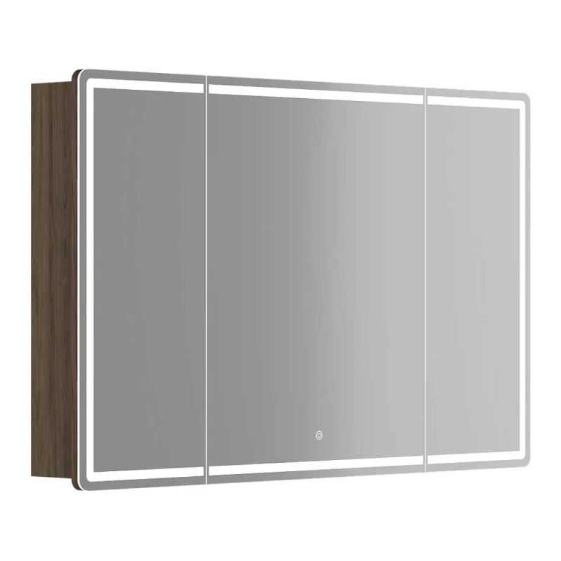 Зеркальный шкаф для ванной комнаты Sancos Mirror 1190x150x740 мм, с LED подсветкой, цвет дуб чарльстон MI120ECH