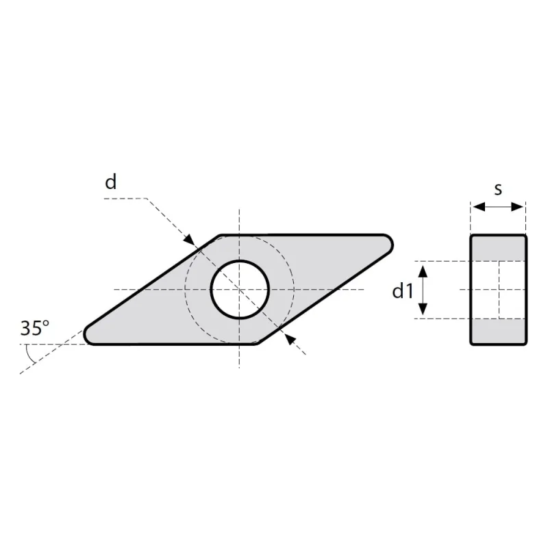 ΠΠ»Π°ΡΡΠΈΠ½Π° ΡΠ²Π΅ΡΠ΄ΠΎΡΠΏΠ»Π°Π²Π½Π°Ρ ΡΠΎΠΊΠ°ΡΠ½Π°Ρ VNMG160404-PF CR40 Debever Machining Solutions VNMG160404PFCR40