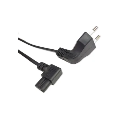 Кабель питания FL-PC2.5-EUA-C7A-3M CEE 7/16 угловая - С7 угловая, 2х0.5, 220В, 2.5A, чёрный, 3 м Filum 00-01115460