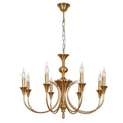 Люстра подвесная Arte Lamp Collinetta E14 320 Вт 8 кв.м (A4094LM-8PB)