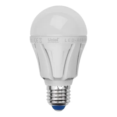Светодиодная лампа Uniel LED-A60 8W/NW/E27/FR PLP01WH UL-00001523