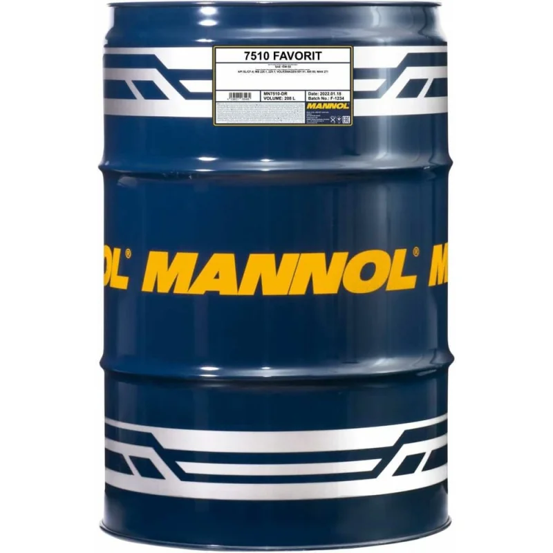 Полусинтетическое моторное масло MANNOL FAVORIT 15W50, 208 л 1138