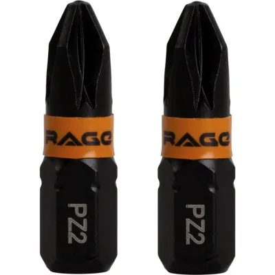 Биты магнитные RAGE S2 3rd generation PZ2 x 25 мм 2 шт 554451