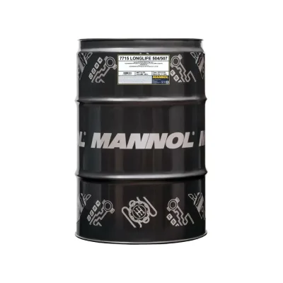 Моторное масло MANNOL LONGLIFE 504/507 синтетическое, 5W-30, 208 л 7004