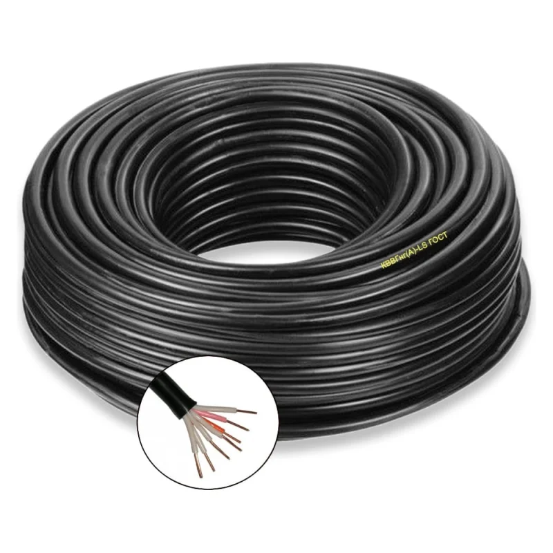 Кабель контрольный БУРЕВЕСТНИК кввгэнг(a)-ls 7x1 мм2, 1м OZ2304L1 BOZ2304L1