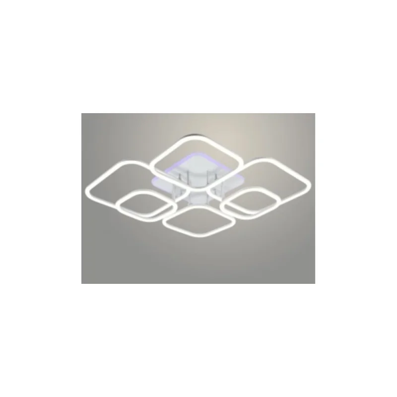 Люстра РОСТОК DK06064B/6 PR WH белый 212W+10W LED RGB 3000-6500K d935 ПДУ(ИК) диммер, HN23 988032095