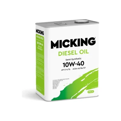 Моторное масло Micking Diesel Oil PRO2 10W-40 полусинтетическое API CI-4/SL для дизельных двигателей 6 л. М1202 M1202