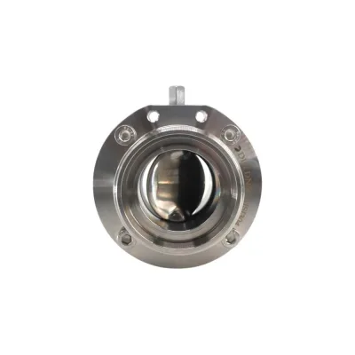 Затвор дисковый NEWKEY резьбовой нержавеющий, AISI304 DN50 (2), с двухсторонним пневмоприводом AT63D NK-DZm50/4*AT63D