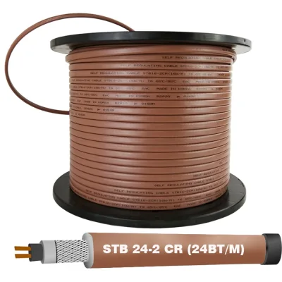 Кабель греющий саморегулирующийся Истэк STB 24-2 CR 24 Вт/м, 100 м stb 24-2 cr-100м