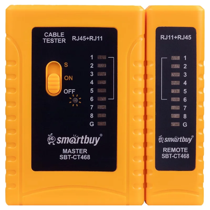 Тестер интернет кабеля SMARTBUY CT468 RJ-45, RJ-11 Tools SBT-CT468