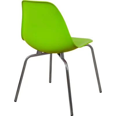 Стул пластиковый DERSTUHL Elegant Chrom Eames, Салатовый DSL028.012