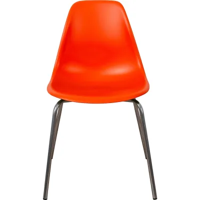 Комплект стульев пластиковых DERSTUHL 2 шт Elegant Chrom Eames, Оранжевый, DSL028.005.2