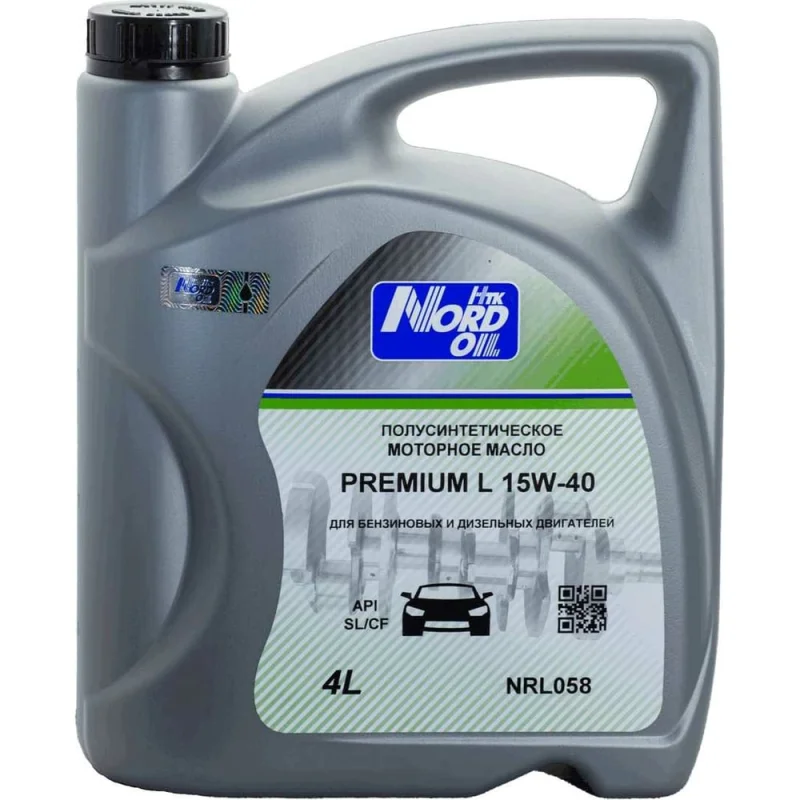 ΠΠΎΡΠΎΡΠ½ΠΎΠ΅ ΠΌΠ°ΡΠ»ΠΎ NORD OIL Premium L 15W-40 SL/CF 4Π» NRL058
