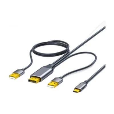 Кабель-адаптер DisplayPort на USB Type-C KS-is KS-877, 4K KS-877-3