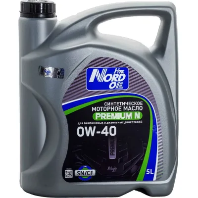 Моторное масло NORD OIL Premium N 0W-40 SN/CF 5л NRL098