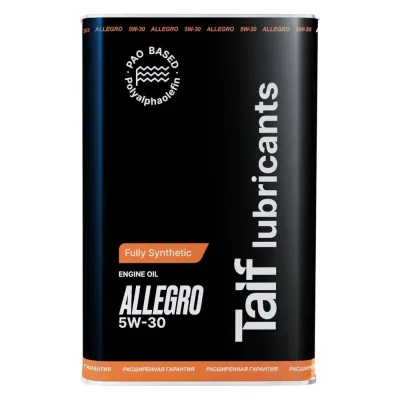 Моторное синтетическое масло TAIF ALLEGRO, 5W-30, 4 л 211010