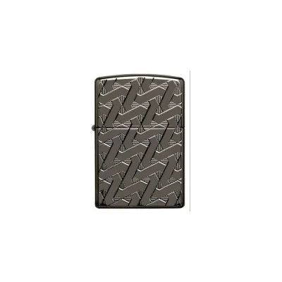Зажигалка ZIPPO Armor с покрытием High Polish Black Ice, латунь/сталь, чёрная, 38x13x57 мм, 49173