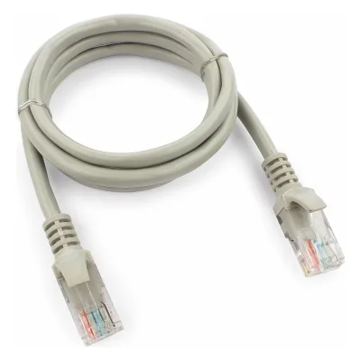 Многожильный патч-корд Cablexpert UTP кат.5e, 1м, литой, серый PP12-1M