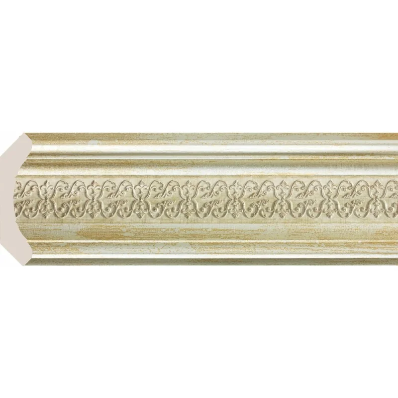Карниз Cosca Decor 168-281 интерьерный багет, 89 мм, серебро СПБ016731