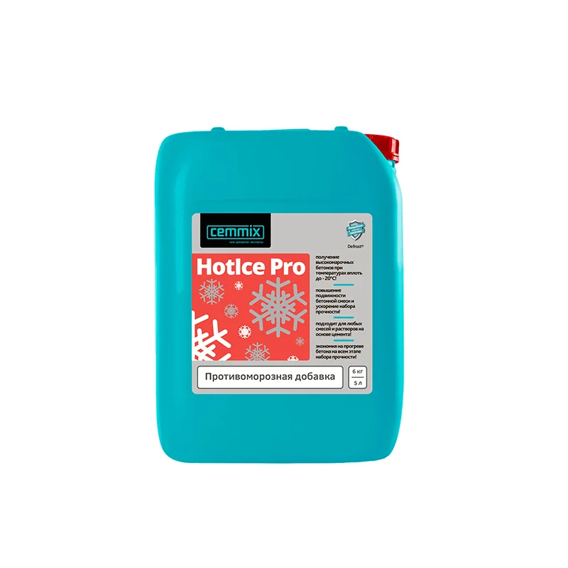 Добавка противоморозная для бетонов и растворов Cemmix HotIce Pro 5 л