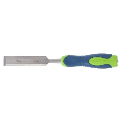 Долото-стамеска, 24мм, двухкомпонентная рукоятка СИБРТЕХ 24489