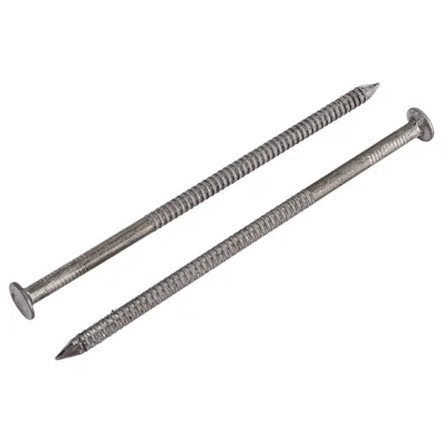 Ершеные гвозди STEELFIX 3,4х90 с плоской головкой, без покрытия 147шт А-00361