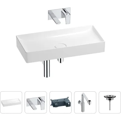 Раковина для ванной Wellsee Pure BY201002791 в наборе 4 в 1 201002791