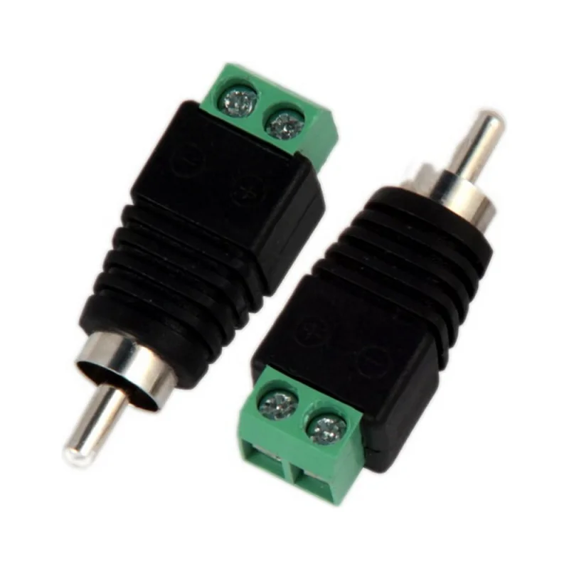 Разъем RCA штекер Pro Legend пластик на кабель, винт, PL2161