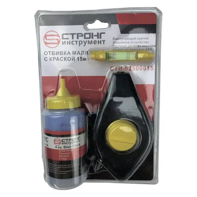 Отбивочный шнур с краской Strong 15 м СТИ-62500015